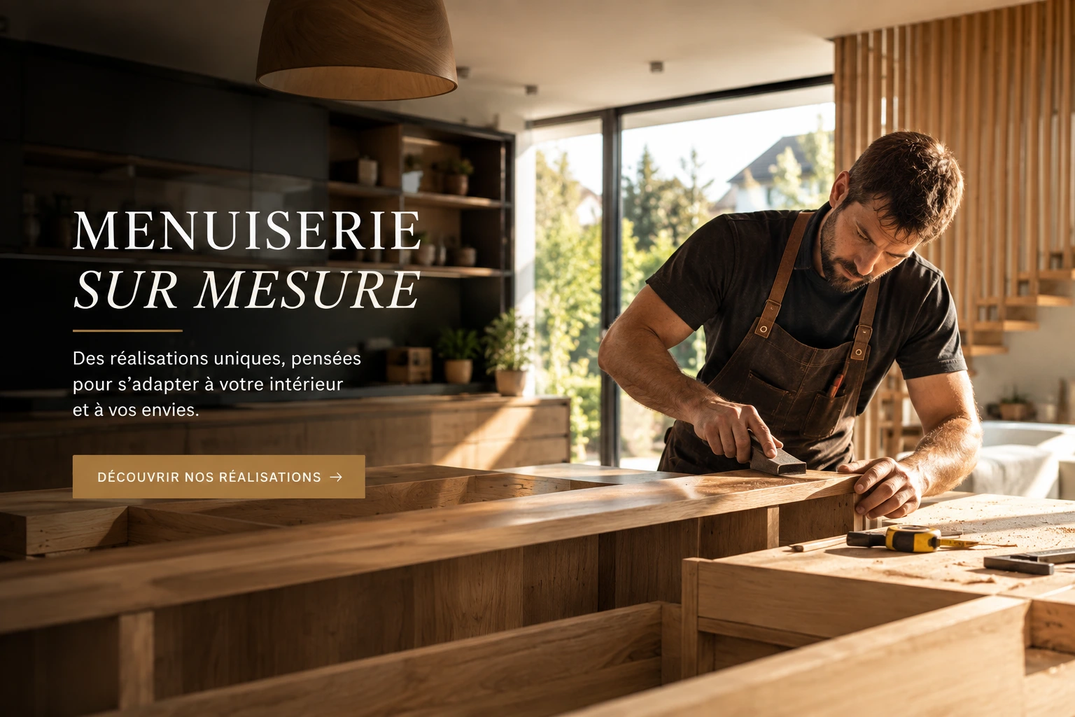 Menuiserie sur mesure réalisée par un artisan menuisier à Châteaugiron